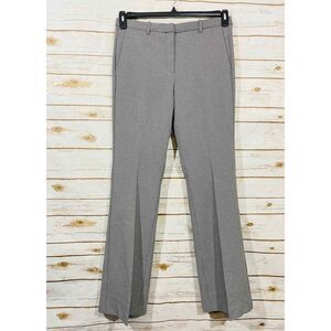 Mango Women's Gray Stripes Straight leg Casual Pants Size 10 NWT